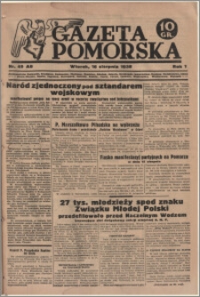 Gazeta Pomorska, 1938.08.16, R.1, nr 49