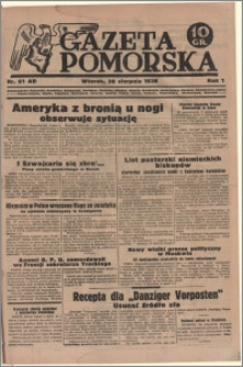 Gazeta Pomorska, 1938.08.30, R.1, nr 61