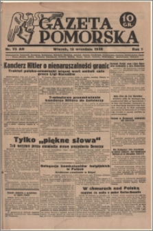Gazeta Pomorska, 1938.09.13, R.1, nr 73