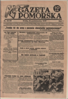 Gazeta Pomorska, 1938.10.12, R.1, nr 98