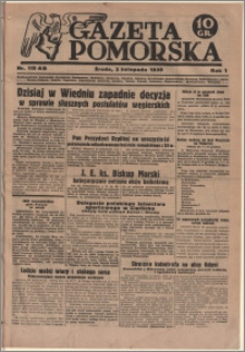 Gazeta Pomorska, 1938.11.02, R.1, nr 115