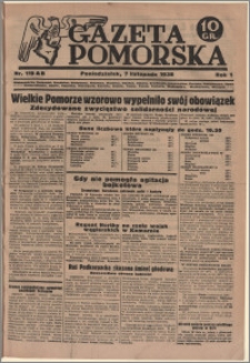 Gazeta Pomorska, 1938.11.07, R.1, nr 119