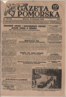 Gazeta Pomorska, 1938.11.15, R.1, nr 125