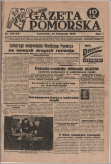 Gazeta Pomorska, 1938.11.24, R.1, nr 133