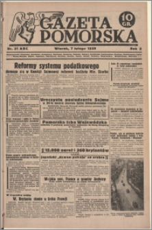 Gazeta Pomorska, 1939.02.07, R.2, nr 31