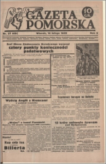 Gazeta Pomorska, 1939.02.14, R.2, nr 37