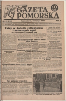 Gazeta Pomorska, 1939.02.20, R.2, nr 42