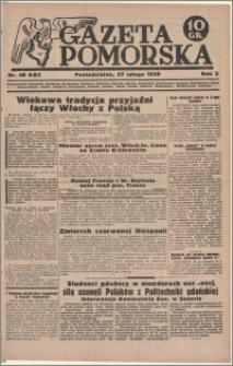 Gazeta Pomorska, 1939.02.27, R.2, nr 48