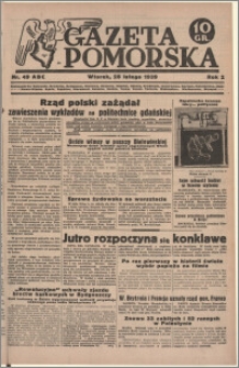 Gazeta Pomorska, 1939.02.28, R.2, nr 49