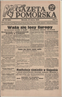 Gazeta Pomorska, 1939.03.21, R.2, nr 67