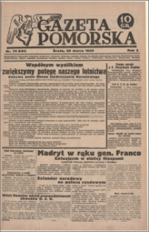 Gazeta Pomorska, 1939.03.29, R.2, nr 74