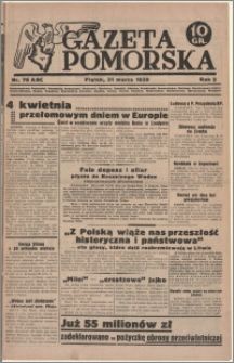 Gazeta Pomorska, 1939.03.31, R.2, nr 76