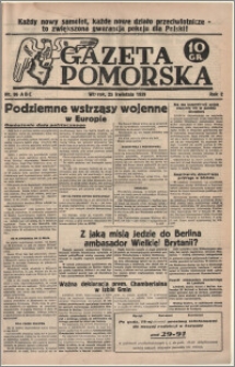 Gazeta Pomorska, 1939.04.25, R.2, nr 96
