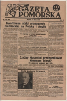 Gazeta Pomorska, 1939.07.14, R.2, nr 160