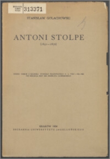 Antoni Stolpe : (1851-1872)