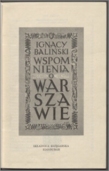 Wspomnienia o Warszawie