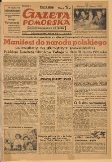 Gazeta Pomorska, 1951.04.01, R.4, nr 89