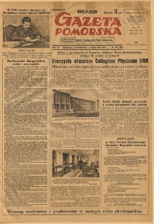 Gazeta Pomorska, 1951.10.01, R.4, nr 259