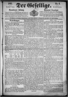 Der Gesellige : Graudenzer Zeitung 1895.01.08, Jg. 69, No. 6