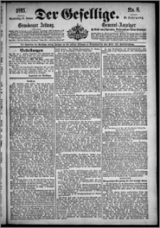 Der Gesellige : Graudenzer Zeitung 1895.01.10, Jg. 69, No. 8