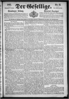 Der Gesellige : Graudenzer Zeitung 1895.01.16, Jg. 69, No. 13
