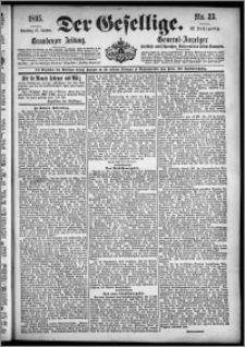 Der Gesellige : Graudenzer Zeitung 1895.01.27, Jg. 69, No. 23