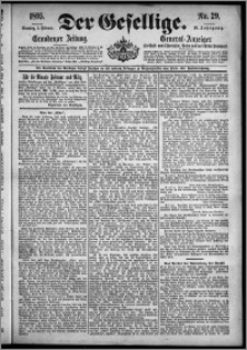 Der Gesellige : Graudenzer Zeitung 1895.02.03, Jg. 69, No. 29