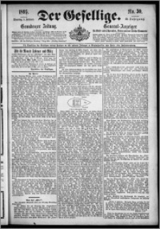 Der Gesellige : Graudenzer Zeitung 1895.02.05, Jg. 69, No. 30
