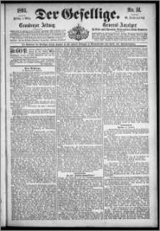 Der Gesellige : Graudenzer Zeitung 1895.03.01, Jg. 69, No. 51