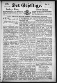 Der Gesellige : Graudenzer Zeitung 1895.03.05, Jg. 69, No. 54