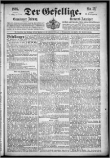 Der Gesellige : Graudenzer Zeitung 1895.04.02, Jg. 69, No. 78