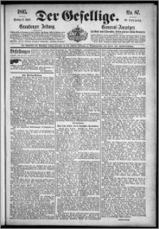 Der Gesellige : Graudenzer Zeitung 1895.04.12, Jg. 69, No. 87