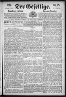 Der Gesellige : Graudenzer Zeitung 1895.05.21, Jg. 69, No. 118
