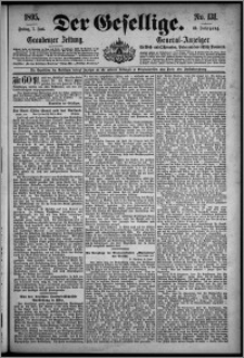 Der Gesellige : Graudenzer Zeitung 1895.06.07, Jg. 69, No. 131