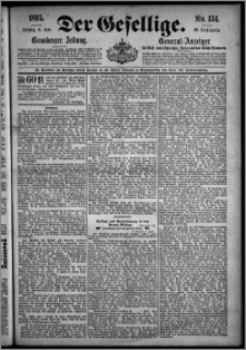 Der Gesellige : Graudenzer Zeitung 1895.06.11, Jg. 69, No. 134