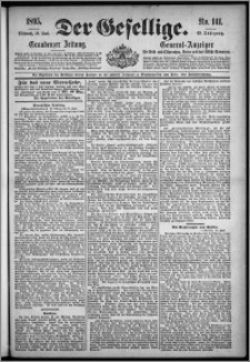 Der Gesellige : Graudenzer Zeitung 1895.06.19, Jg. 69, No. 141