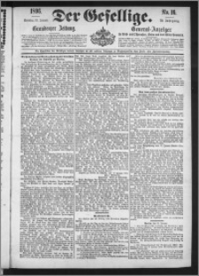 Der Gesellige : Graudenzer Zeitung 1896.01.19, Jg. 70, No. 16