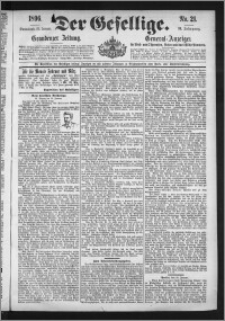 Der Gesellige : Graudenzer Zeitung 1896.01.25, Jg. 70, No. 21