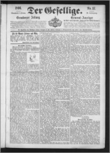 Der Gesellige : Graudenzer Zeitung 1896.02.01, Jg. 70, No. 27