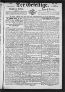 Der Gesellige : Graudenzer Zeitung 1896.02.04, Jg. 70, No. 29