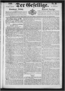 Der Gesellige : Graudenzer Zeitung 1896.02.05, Jg. 70, No. 30