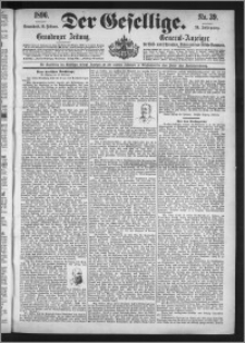 Der Gesellige : Graudenzer Zeitung 1896.02.15, Jg. 70, No. 39