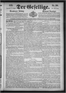 Der Gesellige : Graudenzer Zeitung 1895.08.22, Jg. 70, No. 196