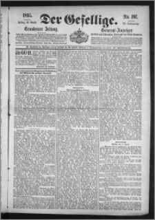 Der Gesellige : Graudenzer Zeitung 1895.08.23, Jg. 70, No. 197
