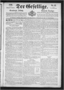 Der Gesellige : Graudenzer Zeitung 1896.02.19, Jg. 70, No. 42