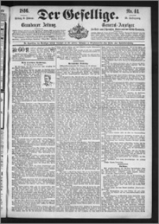 Der Gesellige : Graudenzer Zeitung 1896.02.21, Jg. 70, No. 44