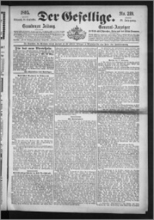 Der Gesellige : Graudenzer Zeitung 1895.09.18, Jg. 70, No. 219
