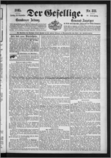 Der Gesellige : Graudenzer Zeitung 1895.09.20, Jg. 70, No. 221