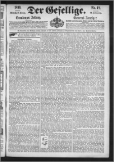 Der Gesellige : Graudenzer Zeitung 1896.02.26, Jg. 70, No. 48