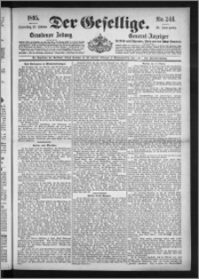 Der Gesellige : Graudenzer Zeitung 1895.10.17, Jg. 70, No. 244